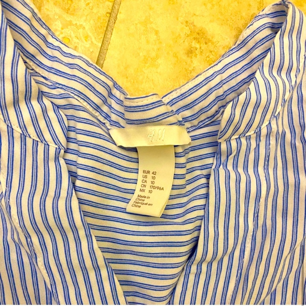 COPY - Blue and white striped H&M tunic
